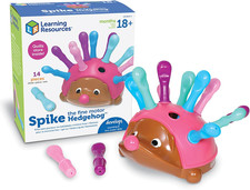 Spike the Fine Motor Hedgehog Pink - Toddler Montessori Toys, Stacking Shape, Gi
