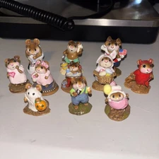 Vintage Lot Of 11 Wee Forest Folk no Box Mixed Annette Peterson WFF