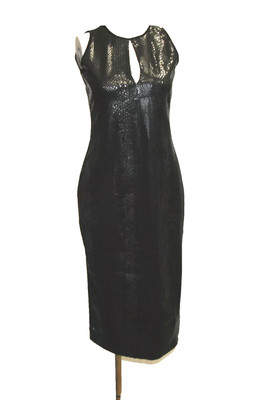 Miss Sixty Luxury_Dress Cocktail Party Snake Black_Size:M_Excellent Condition