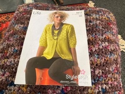 Stylecraft Strickanleitung 8417 Damen Strickjacke 32-42  dk