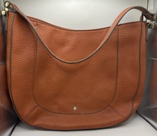Laura Ashley Pebbled Hobo Bag Burnt Orange Terracotta Shoulder Purse Slouchy