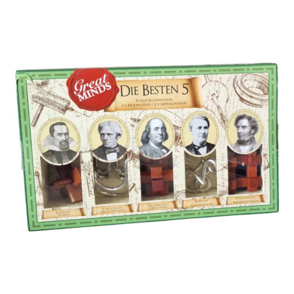 Professor Puzzle Great Minds Die besten Fünf - Geduldsspiel - Bild 2 von 4