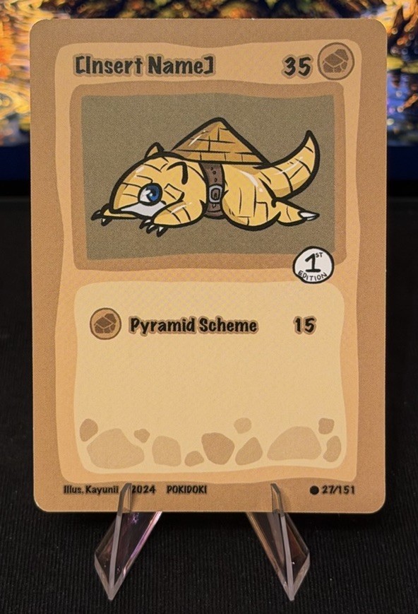 [Insert Name] (Sandshrew) 27/151 - Pokidoki First Edition Fan Art - Pokemon