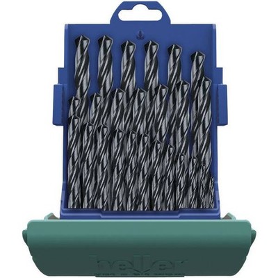 Heller 18371 0 HSS Metal Spiral Tip Kit 25pcs 1mm, 1.5mm, 2mm,