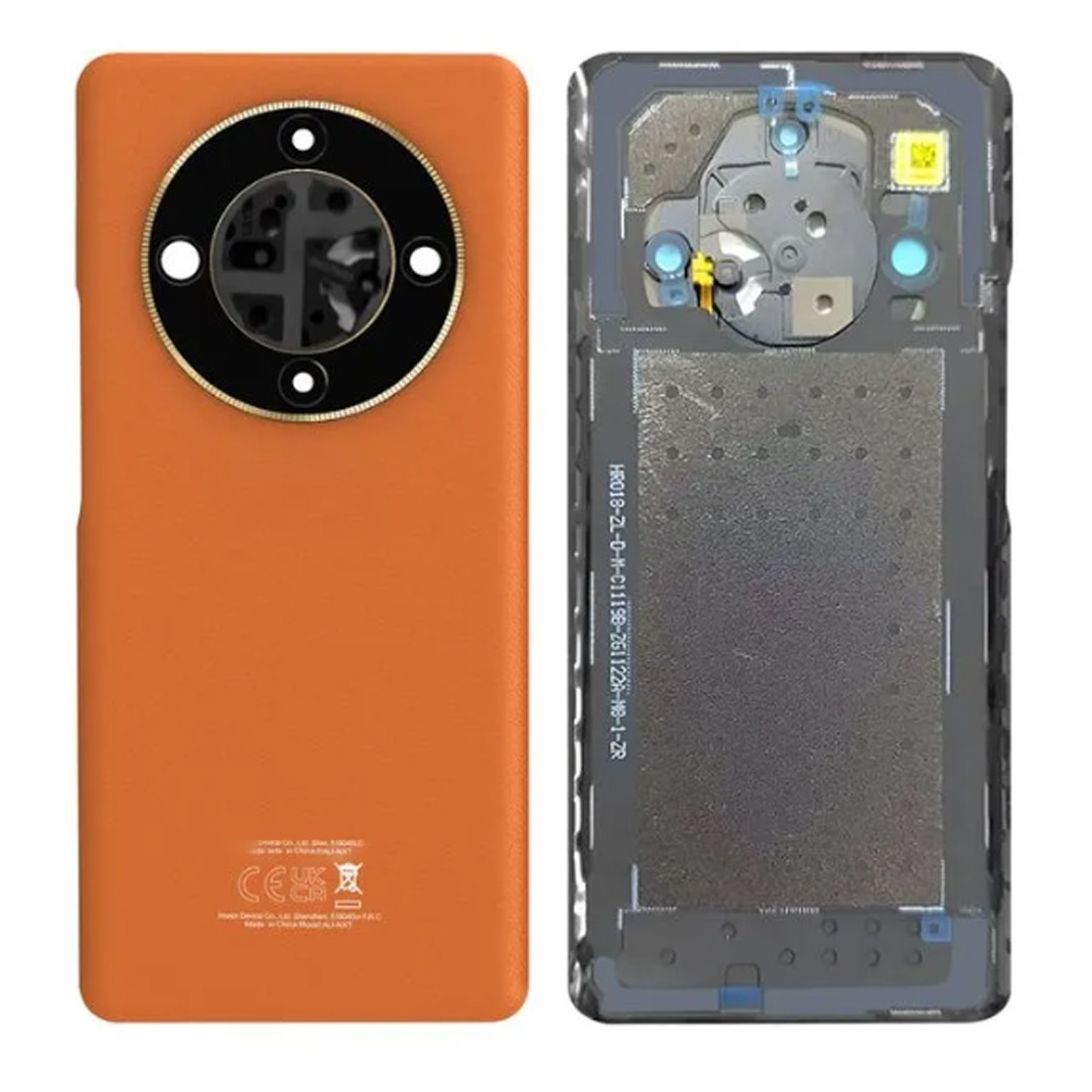 Vitre Arrière HONOR Magic6 Lite Orange avec Lentille Caméra de Remplacement