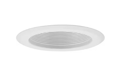LOT OF 7 Progress Lighting 5 in. PAR30 White Step Baffle Recessed Trim P868-28