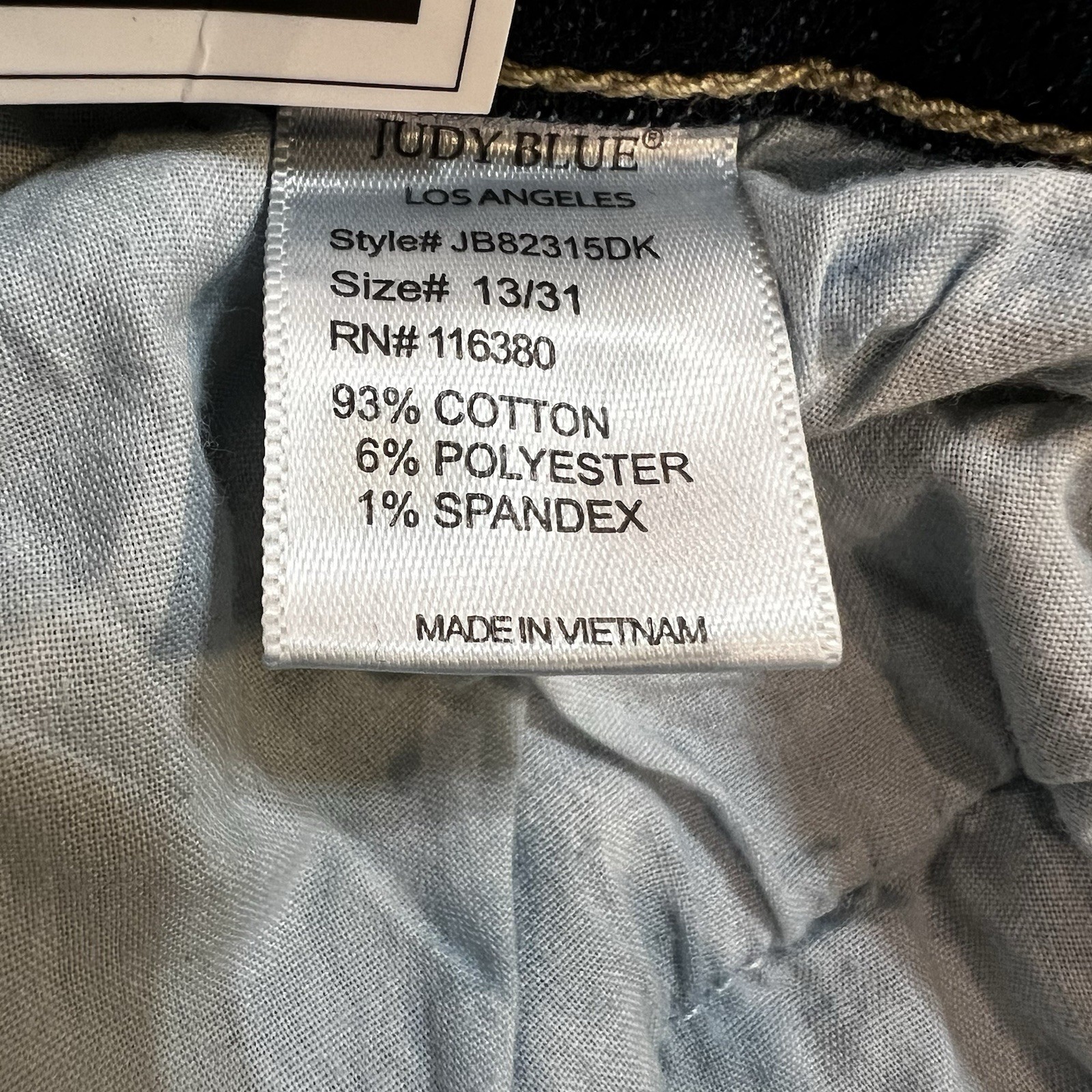 Judy Blue Women’s 13/31 Bootcut Denim Jeans Dark Blue JB82315DK NEW