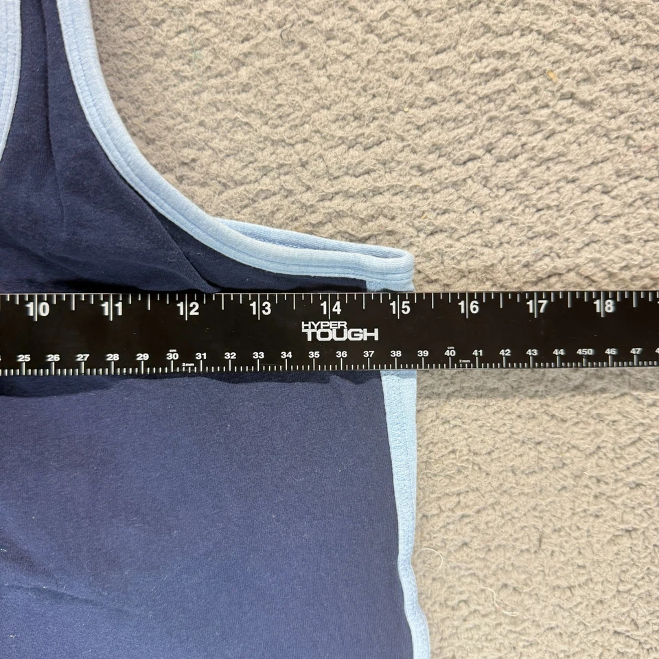 Camiseta sin mangas deportiva Bally Total Fitness azul para mujer L espalda deportiva gimnasio entrenamiento Foto 4 de 4