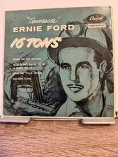 Tennessee Ernie Ford 16 Tons Vinyl 7 Extended Play Capitol Records 45 RPM