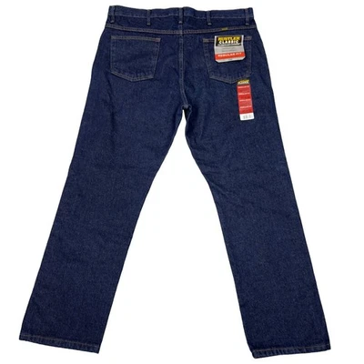 Rustler Regular Fit Straight Leg Men's Jeans 40x32 Dark Wash Denim Wrangler NWT - Image 1 of 4