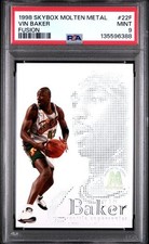 1998-99 Molten Metal Fusion #F22 Vin Baker Seattle Supersonics MINT PSA 9 *6388