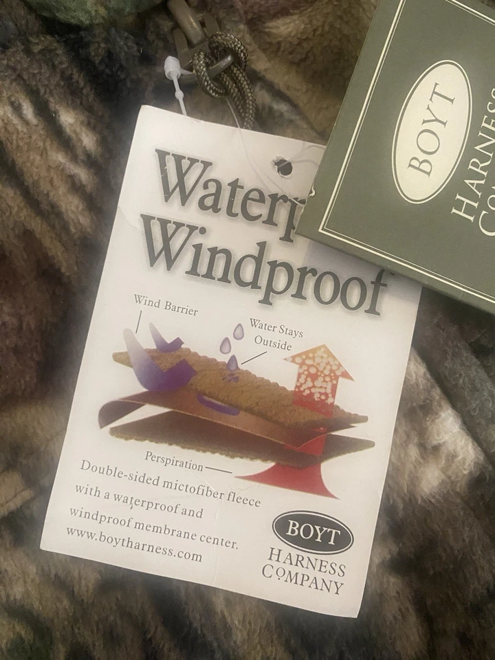 New Waterproof Fleece Men’s Extra Large Camo Jacket Coat Boyt Harness XL 4. - Image 2 of 2