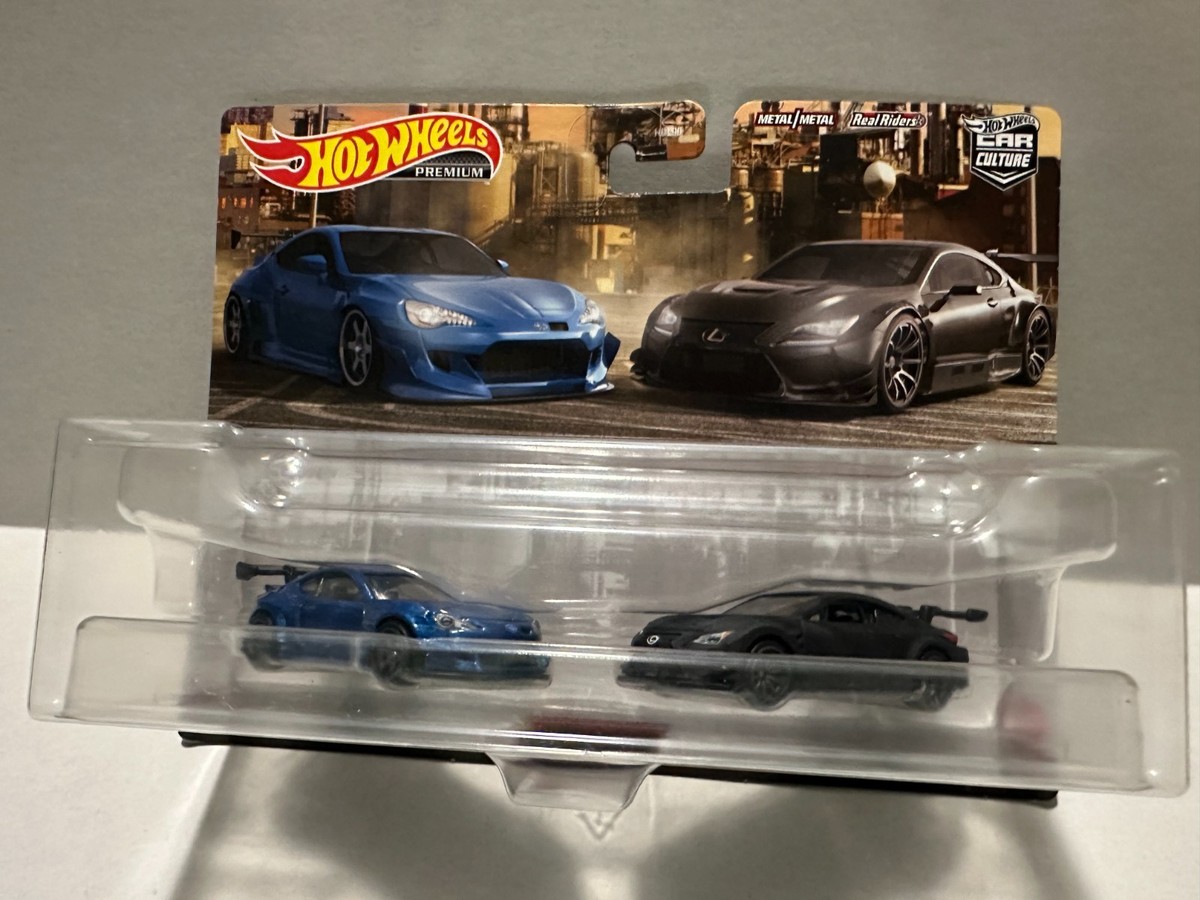 Hot Wheels Car Culture Premium Pandem Subaru BRZ and Lexus RC F