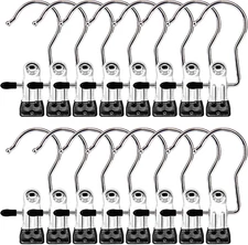16 Pack Heavy Duty Boot Hanger Clips Stainless Steel Laundry Clothes Hooks