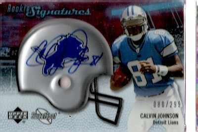2007 80/299 Upper Deck Calvin Johnson Rookie #135 Signatures Sweetspot