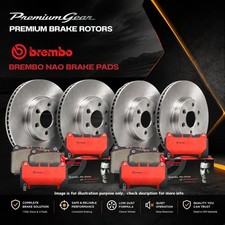 Premium Disc Rotors+Brembo NAO Pads for Land Rover Defender L663 19-26