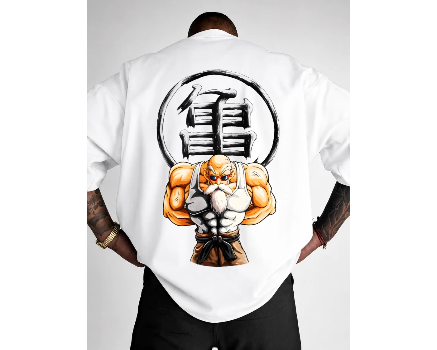 Unisex Japanese Anime Graphic Streetwear Printed Oversized Cotton T-shirt Tee