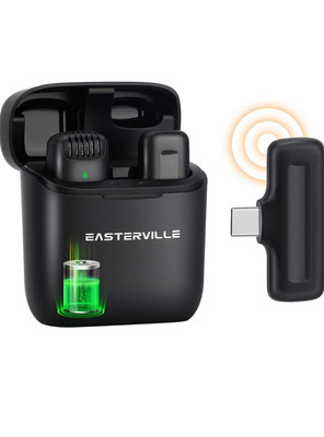 Kabelloses Lavalier Mikrofon für Android【USB-C】, ohne App/Bluetooth Lavalier...