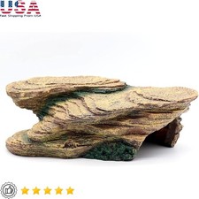 Naturalistic Reptile Basking Platform Cave Hideout Terrarium Aquarium Decor New