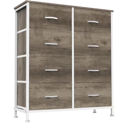 Gianna  Chest of Drawers with 8 Fabric Drawers, Drawer Cabinet, Organization Fur
