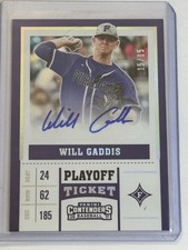 ⚾ 2017 Panini Contenders Baseball Auto #CT-WG Will GADDIS #'d/15 ⚾