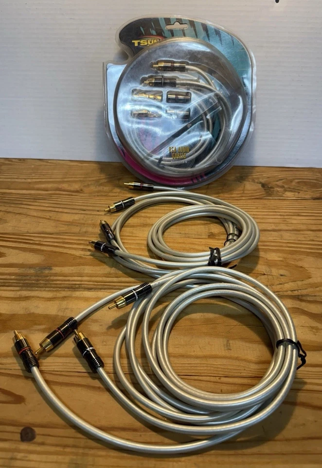 Tsunami RCA800PR-6 Triple Shielded Gold pearl 100% Oxygen Free 6 Ft X 4 Sets - Image 2 of 4