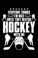 Eishockey Notizbuch 6X9 FüR Fans Und VäTer, Nice Until, Schreibheft