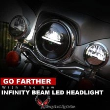 Eagle Lights Infinity Beam Series 7" Round LED Headlight with LED Passing Lights