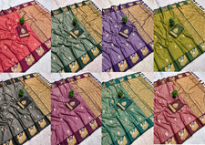 New Presenting Soft Silk Saree With Blouse For Women Wedding Wear