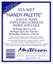 Sta-Wet Handy Palette Acrylic Paper Refill 30 Sheets