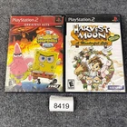 Harvest Moon A Wonderful Life SpongeBob SquarePants Movie PS2 Video Game Lot