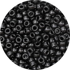 Pony Beads 1000pcs Black Pony Beads , Beads for Jewelry Making, Crafts, Beading