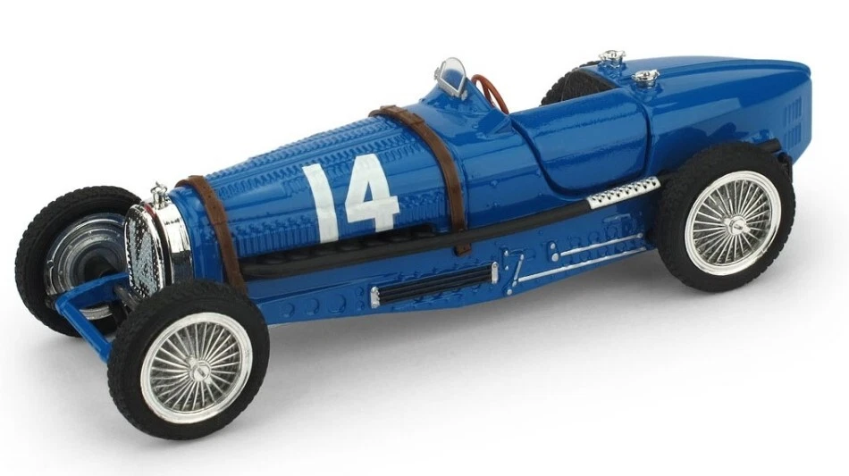 MODELLINO AUTO F1 STATICO BRUMM BUGATTI TIPO 19 TAZIO NUVOLARI 1934 #14 1/43 - Immagine 4 di 4
