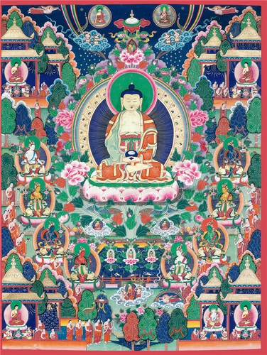 Thangka Arte Tibetano Pintura Seda Lona Póster Budismo Impresiones de Pared Decoración TK006 - Imagen 9 de 11