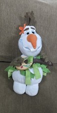 Disney Store Frozen Olaf Plush 12" Disney Hula Hawaiian Snowman Summer Ukulele