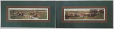 Pair of Hunting scenes print by artist Edward Douglas, reproduction prints