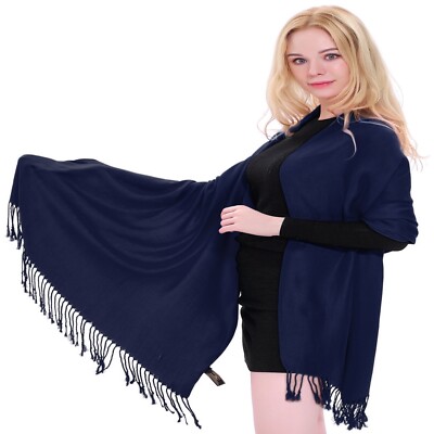 Blaue einfarbige Design Tücher Schals alle Blautöne Pashminas CJ Apparel