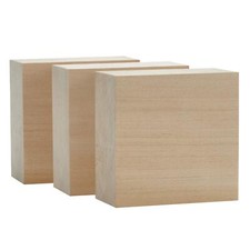 Basswood Carving Blocks Large 4x4x2 inch Wood Blanks DIY Wood Signs for Craft...