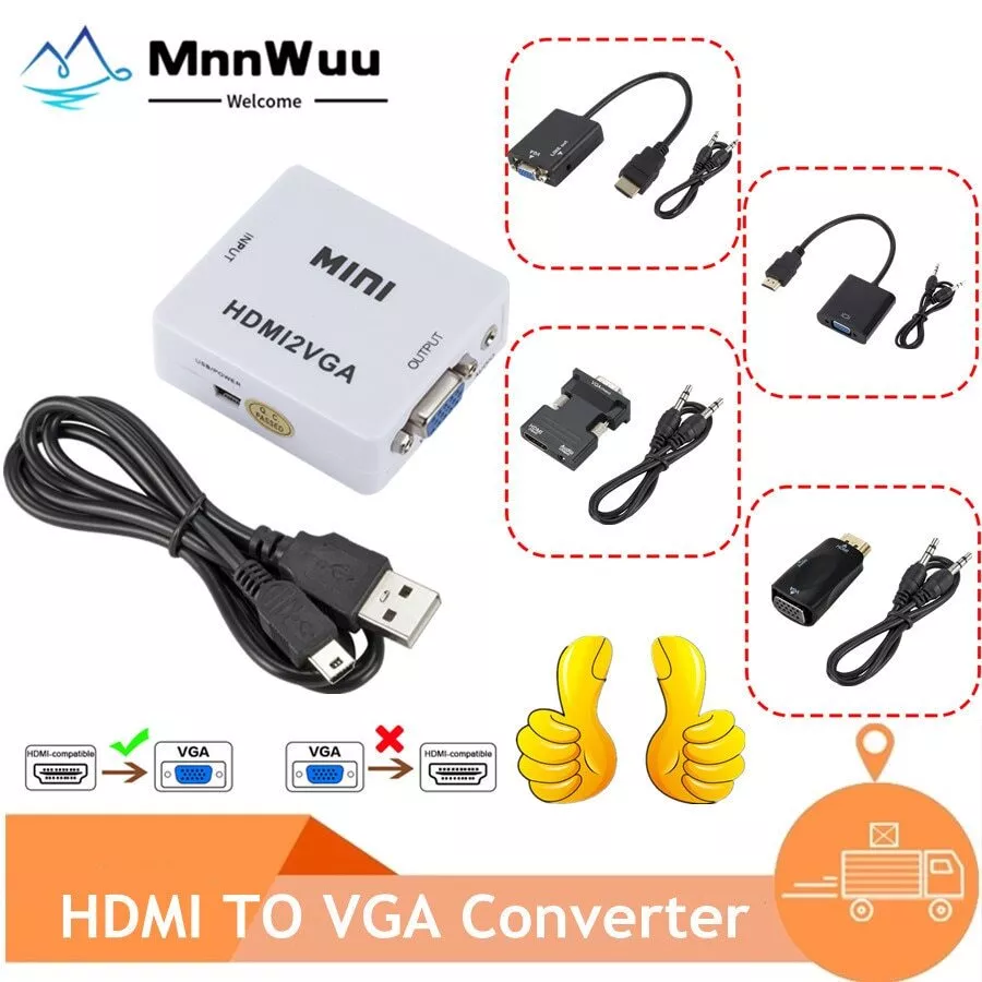 Adaptador hdmi a vga compatible con ps4 new arrivals