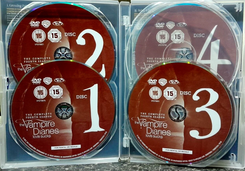 The Vampire Diaries: The Complete Fourth Season (DVD-2013,5-Disc)[OVER 15 HOURS] - Image 3 of 4