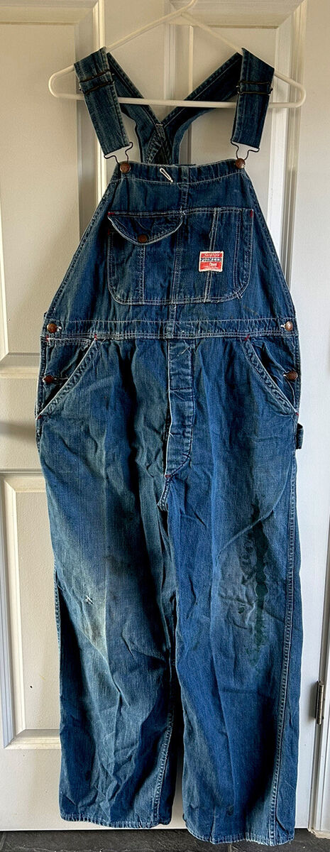 Vintage Pioneer Montgomery Ward Sanforized Denim Overalls | eBay Vintage Pioneer Montgomery Ward Sanforized Denim Overalls | eBay