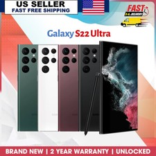 NEW SEALED SAMSUNG GALAXY S22 ULTRA 5G S908U 128GB 256 512GB FACTORY UNLOCKED