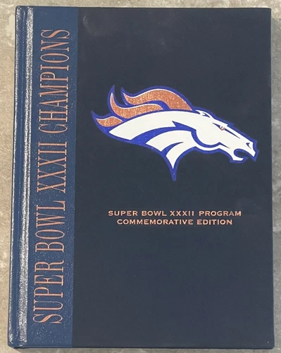 JOHN ELWAY SIGNED SUPER BOWL XXXII COMMEMORATIVE EDITION BOOK/PROGRAM - COA