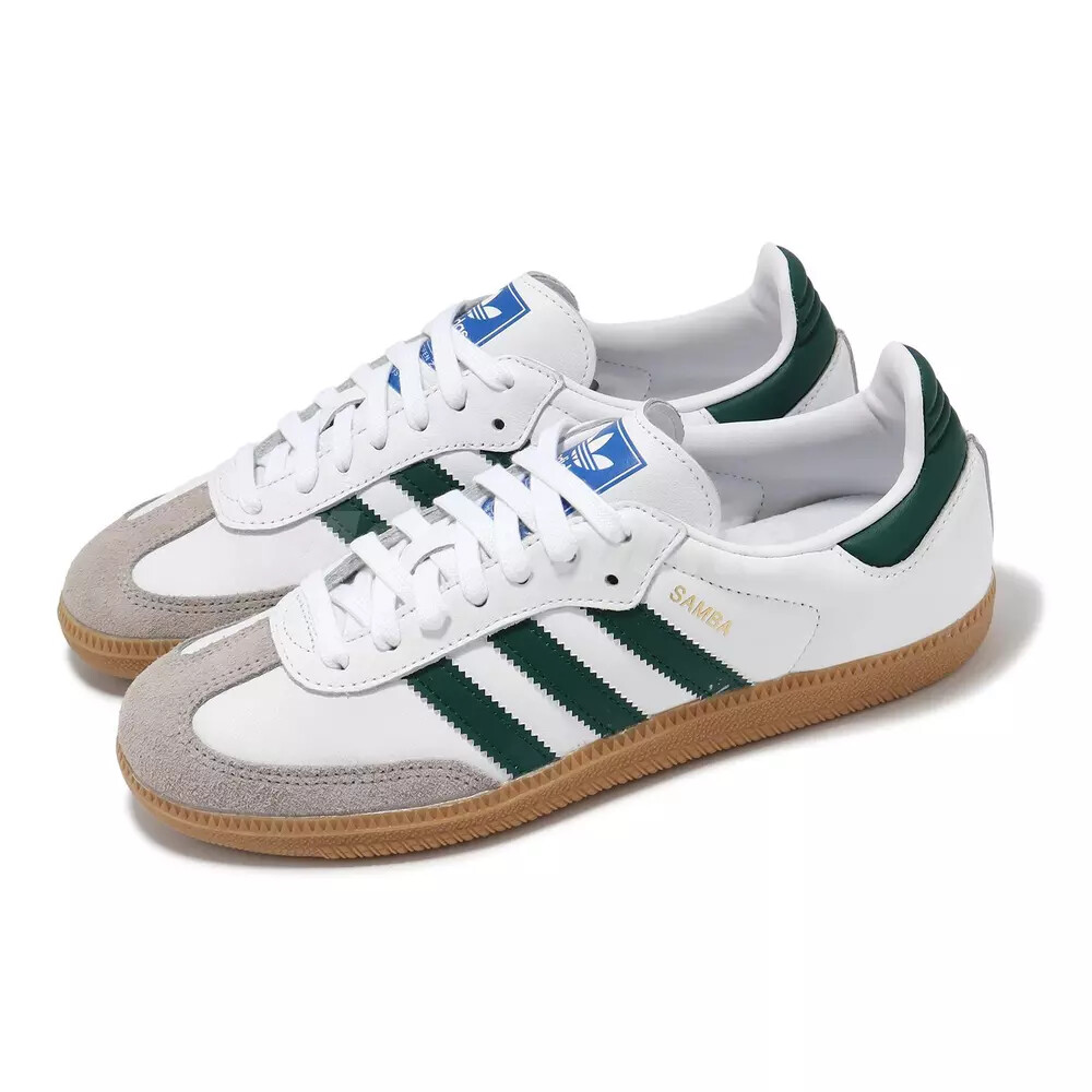 [IE3437] Adidas Mens SAMBA OG Белый / темно-зеленый * НОВИНКА*