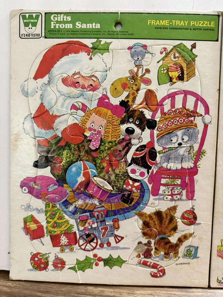 Strawberry Shortcake Puzzle 1981 Everything's More Fun & 1970s Gifts From Santa - Image 3 of 4