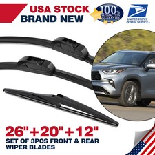 Windshield Wiper Blade For Toyota Highlander 2008-13 26 20 12 Perfect Fit Windshield Wiper Blade For Toyota Highlander 2008-13 26 20 12 Perfect Fit
