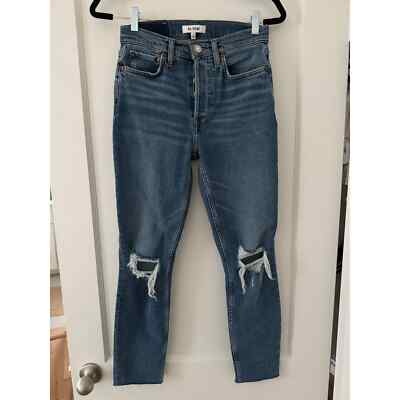 RE/DONE 90s High Rise Ankle Crop Dusk Destroy