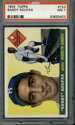 1955 Topps #123 Sandy Koufax PSA 7 | eBay