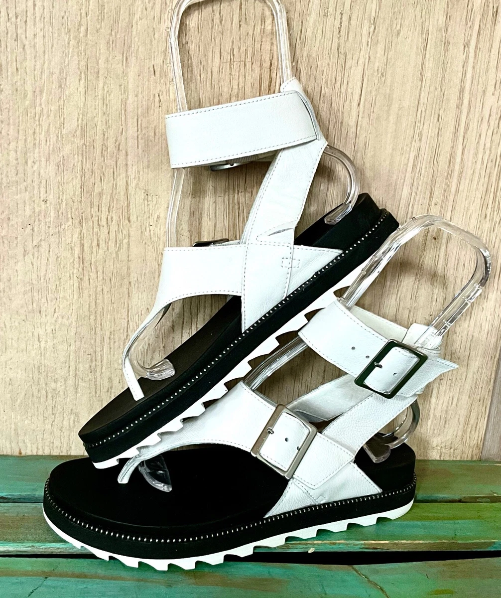 White thick cheap strap sandals