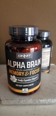 New Sealed Onnit Labs Alpha Brain Memory & Focus - 90 Caps 2027